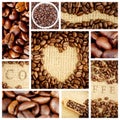 Composite image of heart indent in coffee beans Royalty Free Stock Photo