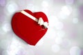 Composite image of heart shaped box of candy Royalty Free Stock Photo