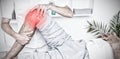 Composite image of highlighted pain Royalty Free Stock Photo