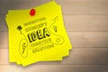 A Composite image of idea and innovation graphic