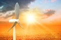 Composite image of image of wind mill 3d Royalty Free Stock Photo