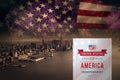 Composite image of independence day graphic Royalty Free Stock Photo