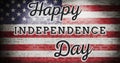 Composite image of independence day graphic Royalty Free Stock Photo