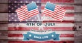 Composite image of independence day graphic Royalty Free Stock Photo