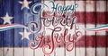 Composite image of independence day graphic Royalty Free Stock Photo