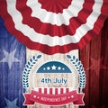 Composite image of independence day graphic Royalty Free Stock Photo