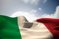 Composite image of italy flag waving Royalty Free Stock Photo