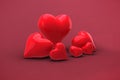 Composite image of love hearts Royalty Free Stock Photo