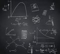 Composite image of math and science doodles Royalty Free Stock Photo