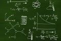 Composite image of math and science doodles Royalty Free Stock Photo