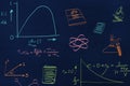 Composite image of math and science doodles Royalty Free Stock Photo