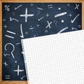 Composite image of maths doodle Royalty Free Stock Photo