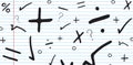 Composite image of maths doodle Royalty Free Stock Photo