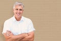 Composite image of mature man smiling Royalty Free Stock Photo