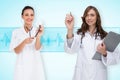 Composite image of medical team Royalty Free Stock Photo