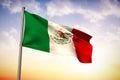 Composite image of mexico national flag