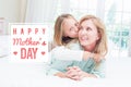 Composite image of mothers day greeting Royalty Free Stock Photo