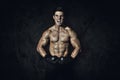 Composite image of muscular boxer Royalty Free Stock Photo