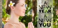 Composite image of new year new you Royalty Free Stock Photo