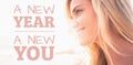 Composite image of new year new you Royalty Free Stock Photo