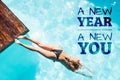 Composite image of new year new you Royalty Free Stock Photo