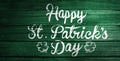 Composite image of patricks day greeting Royalty Free Stock Photo