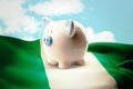 Composite image of piggy bank Royalty Free Stock Photo