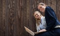 Composite image of portrait of business women posing with laptop Royalty Free Stock Photo