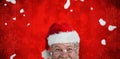 Composite image of portrait of smiling santa claus Royalty Free Stock Photo