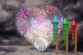 Composite image of rockets for fireworks Royalty Free Stock Photo