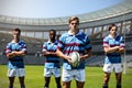 Composite image of rugby players Royalty Free Stock Photo