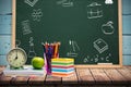 Composite image of school doodles Royalty Free Stock Photo