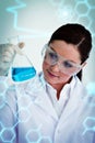 Composite image of science and medical graphic Royalty Free Stock Photo