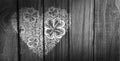 Composite image of shamrock images heart