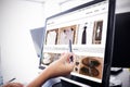 Composite image of shop with style homepage Royalty Free Stock Photo