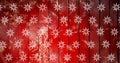 Composite image of snowflakes pattern on wooden background with copy space Royalty Free Stock Photo