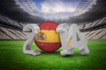 Composite image of spain world cup 2014