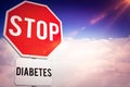 Composite image of stop diabetes