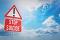 Composite image of stop suicide