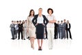 Composite image of team of businesswomen looking at camera Royalty Free Stock Photo