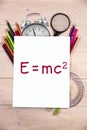 Composite image of theory of relativity Royalty Free Stock Photo