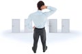 Composite image of thinking businessman scratching head Royalty Free Stock Photo