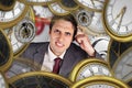 Composite image of thinking businessman scratching head Royalty Free Stock Photo