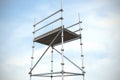 Composite image of three dimension image of scaffolding 3d
