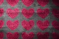 Composite image of valentines day pattern Royalty Free Stock Photo