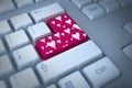 Composite image of valentines day pattern Royalty Free Stock Photo