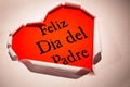 Composite image of word feliz dia del padre