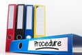 Composite image of word procedure underlined Royalty Free Stock Photo