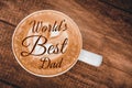 Composite image of worlds best dad Royalty Free Stock Photo