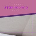 Composite of national stop snoring week text over close-up of white bed, copy space